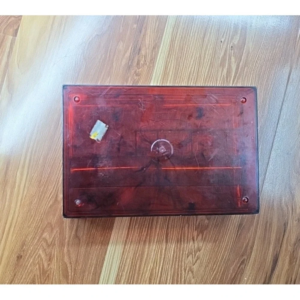 Vintage‎ 1960s Amber Lucite Make-up Dresser Bureau Box